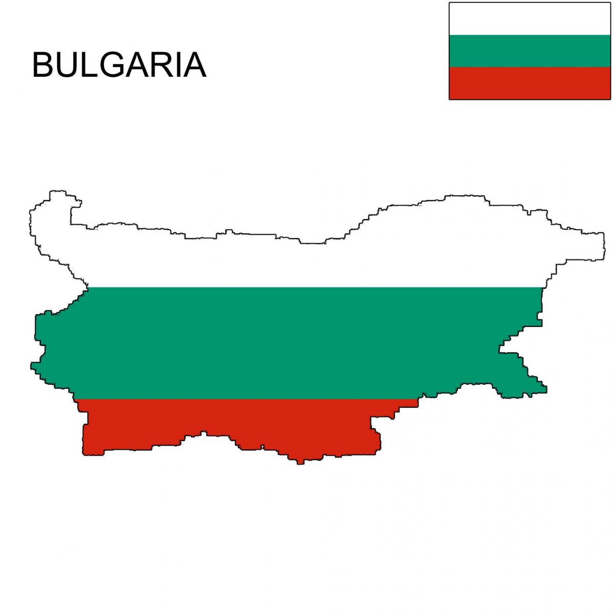 Bulgaria map flag