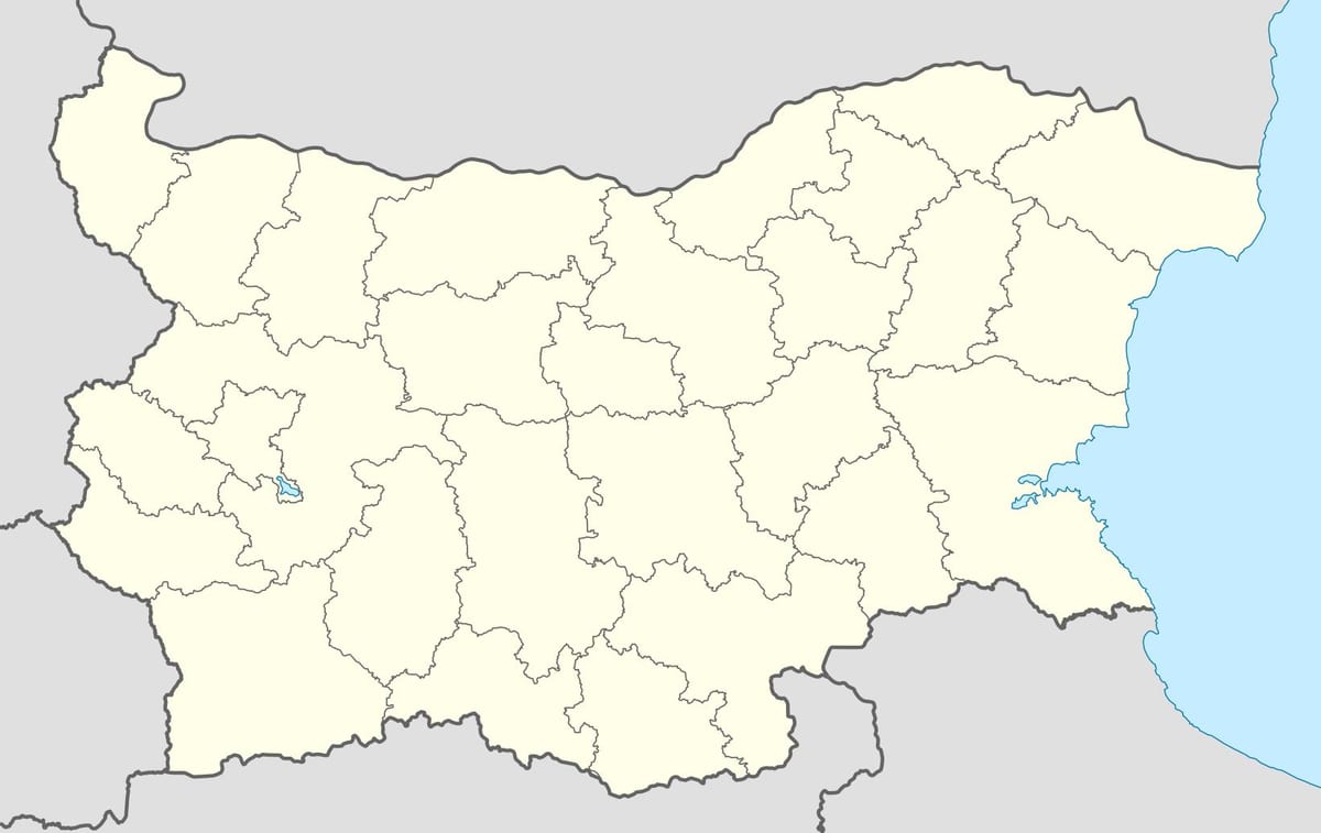 map of Bulgaria map vector