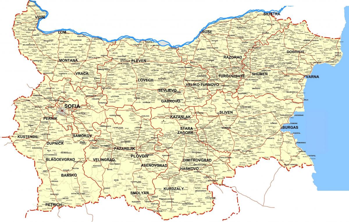 Bulgaria country map