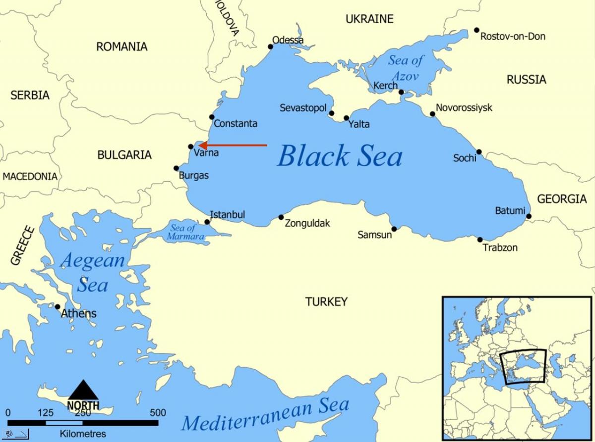 Bulgaria varna map