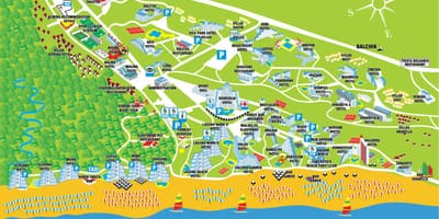 Map albena Bulgaria