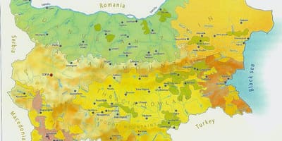 Map of Bulgaria climate