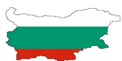 Bulgaria map flag