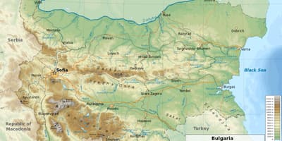 Map of Bulgaria geography