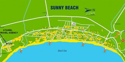 Map Bulgaria sunny beach