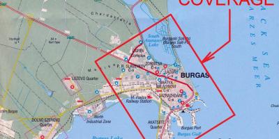 Map burgas Bulgaria